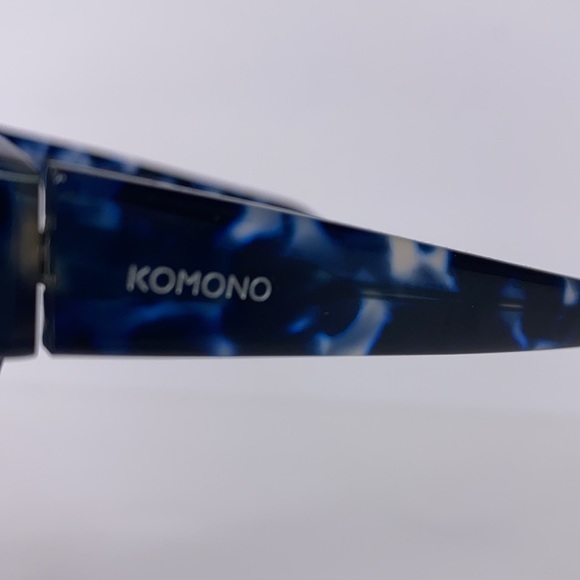 New KOMONO DREYFUSS Blue Black tortoise Sunglasses NWT round - Picture 14 of 16